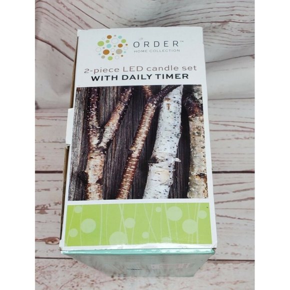 Order Home Collection 2 Piece LED Candle Set With Daily Timer Home Décor - Picture 8 of 11